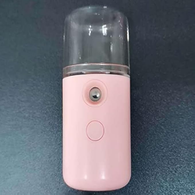 Yechiry NANO FACIAL MIST SPRAYER PORTABLE ABS HYDRATING FACE HUMIDIFIER FOR SKIN MOISTURIZATION, USB CHARGING, MINI SIZE FOR ON-THE-GO USE (ROSEATE) - Image 3